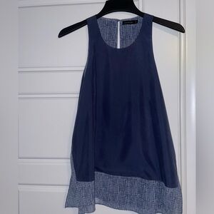 Navy Sleeveless Top